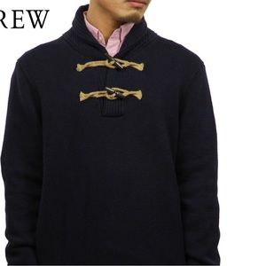 J.Crew Mens Cotton Toggle Fisherman Sweater